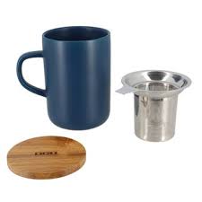 Tasse + filtre inox Ogo 475ml Bleue