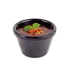 Ramekin melam. zwart D6x3.7cm