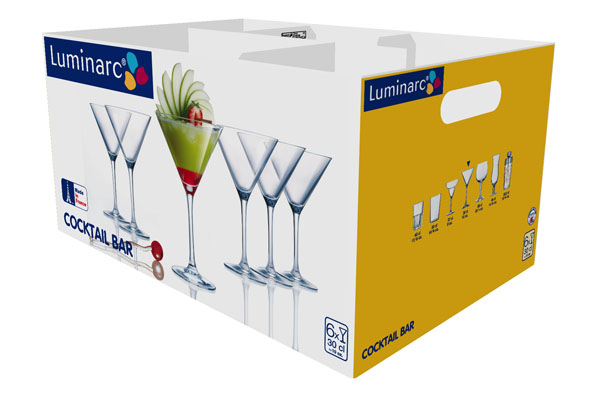 VERRE A MARTINI 30CL (x6)