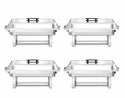 SET 4 CHAFING DISH + 4 GN 1/1 H6.5CM