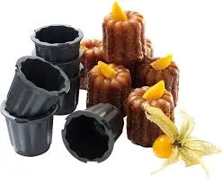 SET 6 EXOGLASS CANNELES D5.5CM