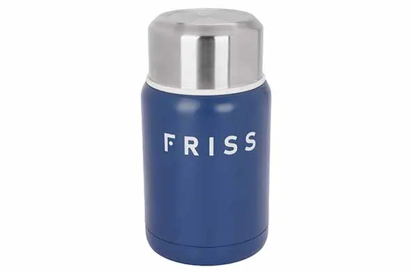 FRISS VOEDSELDRAGER RVS 500ML BLAUW
