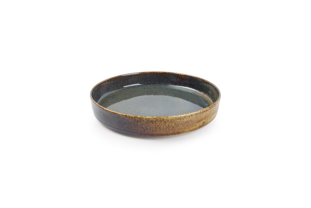 Diep bord 24xH4cm groen Pila