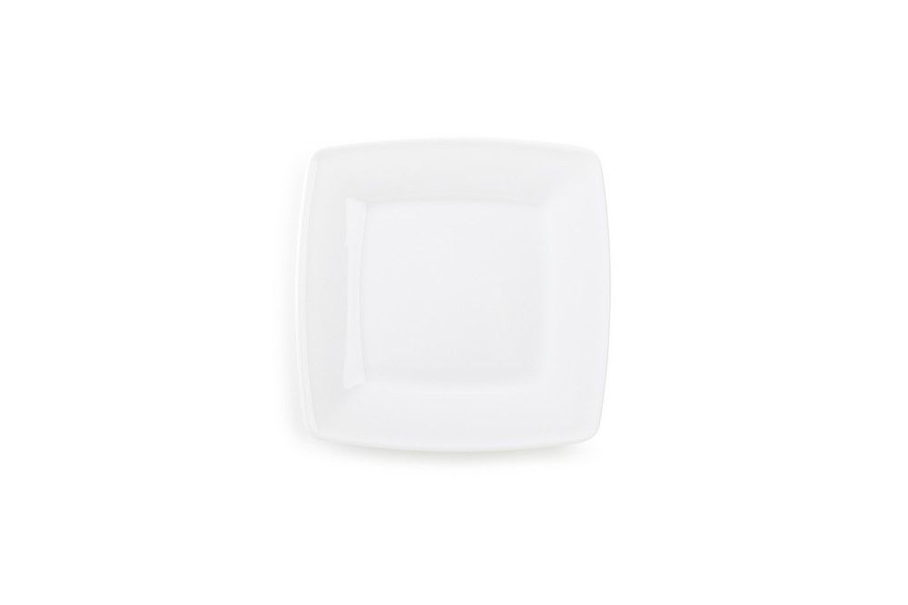 Plat bord 17x17cm wit Victoria