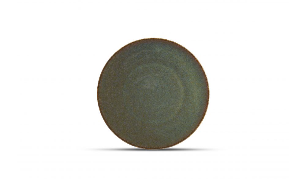 Plat bord 21cm groen Cirro