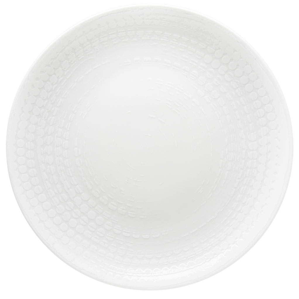 Plate bord 24cm witte punten