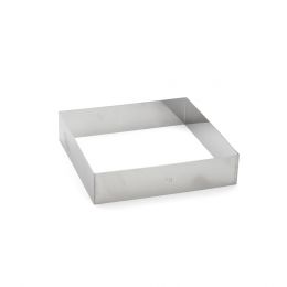 Taartring vierkant inox 24x24xh4,5cm