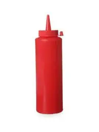 Dispenser flacon rood 70 cl PE dop PP 70x240 mm