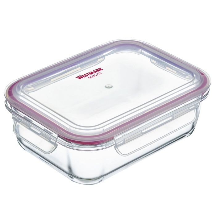 Glass food storage box, 1040 ml