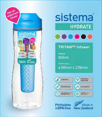 Hydrate drinkfles Tritan Infuser 800ml