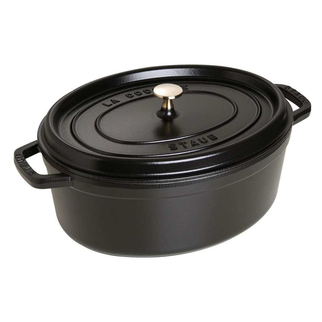 Staub Cocotte , ovaal 33 cm - zwart 6,7 l