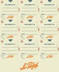 [690056] SET 27 ETIKETTEN ''MA RECETTE'' LPF