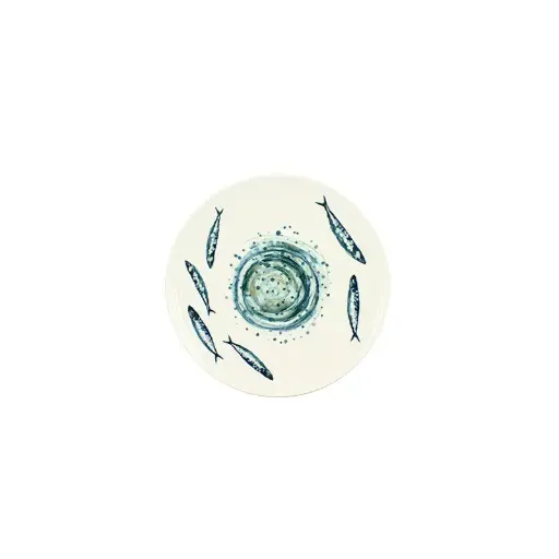 [2513227] Plat bord Sardine 20cm Grès