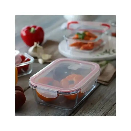 [5040489] RECHTHOEKIGE LUCHTDICHTE DOOS + DEKSEL 630 ML CLÉMENTINE