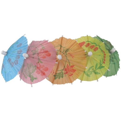 [CL443] Papieren parasol cocktailprikkers assorti