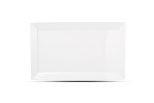 [703007] Serveerschaal 36x21,5cm met rand wit Appetite