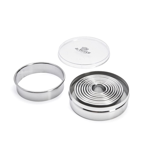 [3323.00N] SERIE 9 DECOUPOIRS INOX UNIS 3 A 11CM