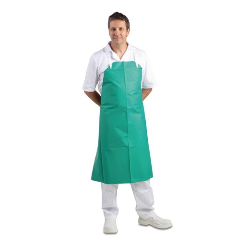 [A590] Whites PVC nylon halterschort groen
